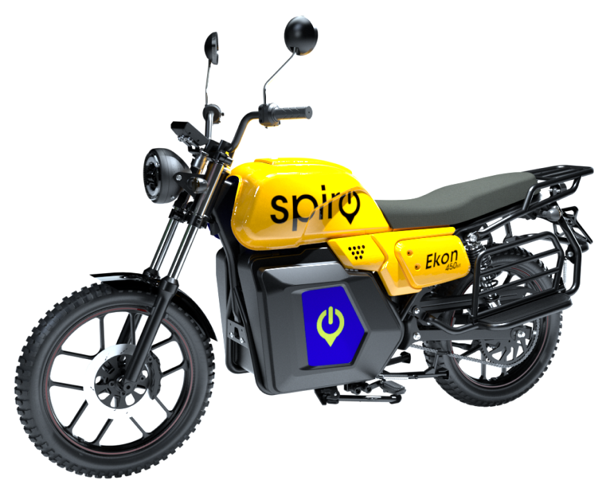 Spiro VEO battery swapping point in Nairobi for delivery riders