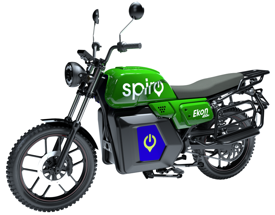 Spiro EKON450M1 battery swapping point in Nairobi for delivery riders